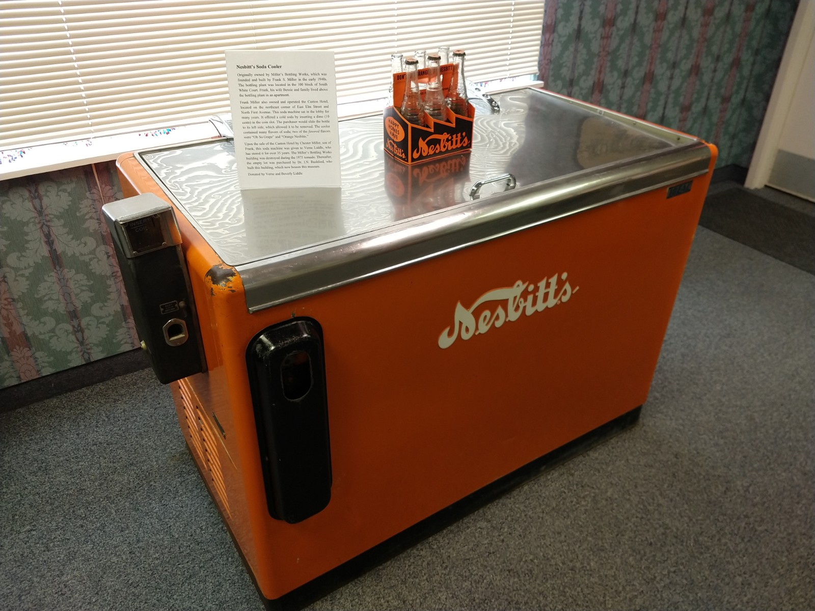 Vintage Nesbitt’s Soda Pop Machine Donated!